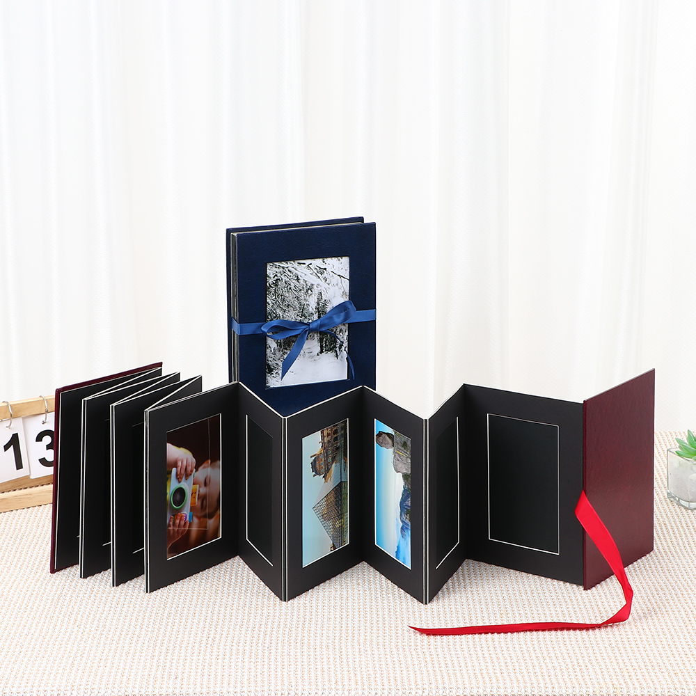 photo album with black paper
