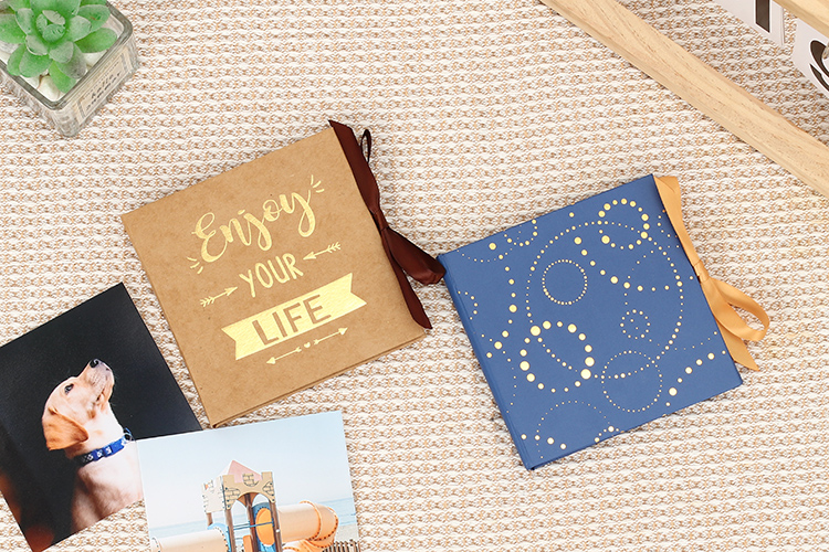 how to attach photos to paper photo album