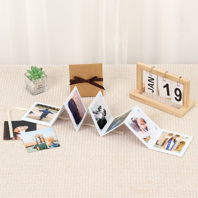 photo album with paper pages