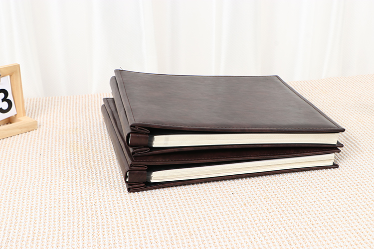 photo album with black paper