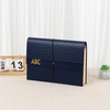 OEM 24-Pocket Expanding File Folder A4 Customizable PU Cover Hard Cardboard Bungee Closure Recyclable School Paper