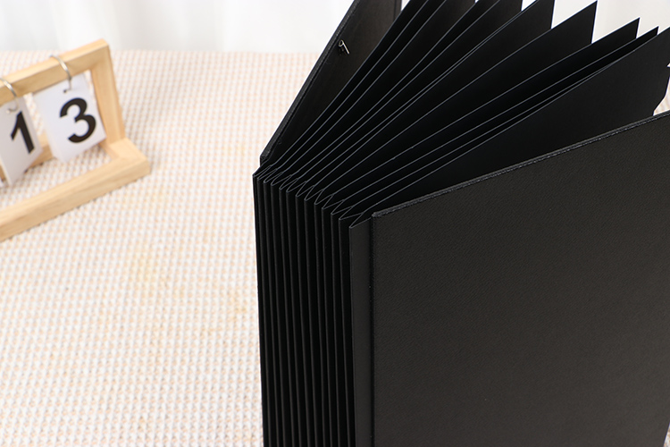 black paper wedding guest book