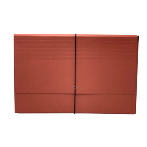 Wholesale Custom Logo A4 Size 21-Pocket Kraft Paper Accordion File Folder with Rubber Band School Bag Document Filing Organizer
