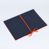 Wholesale Custom Logo A4 Size Paper File Folder with Cloth Cover Ribbon Closure Bag Shape Office School Stationery
