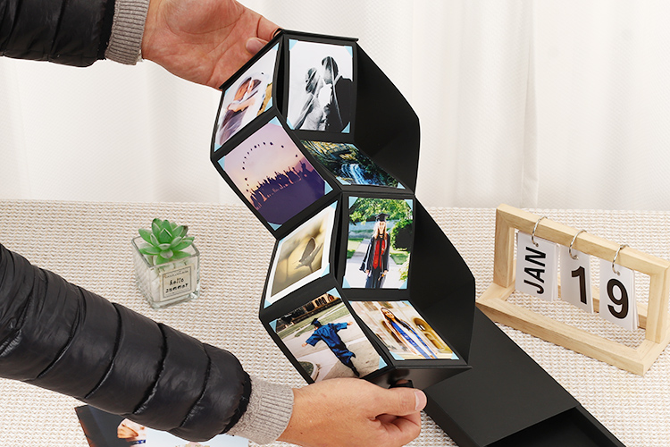 photo album with butter paper