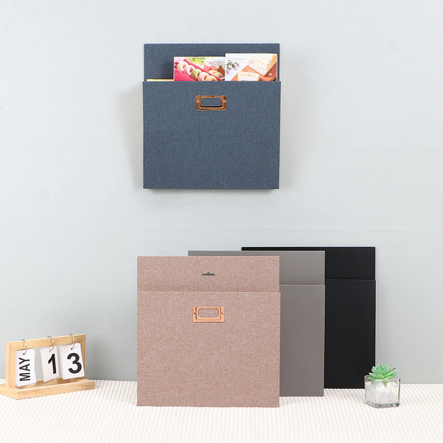 OEM Custom Logo A4 Size Paper Expanding File Folder Durable Practical Cloth Cover School Office Hanging Document Organizer