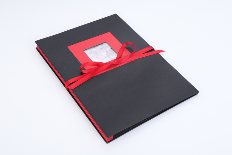 photo album with sticky paper