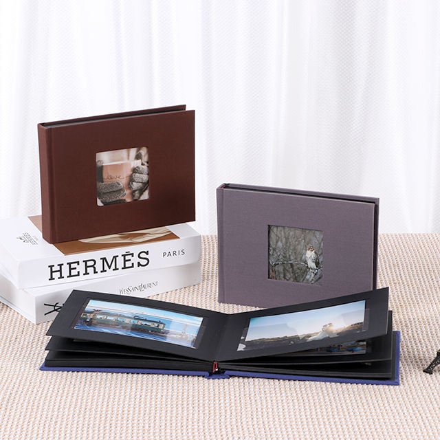 photo album with sticky paper