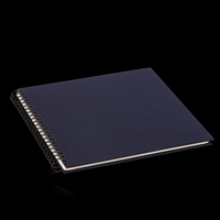 Custom Made DIY White Cardboard Photo Album with Spiral Binding and Cloth Cover for Wedding and Kids Photos Factory Target
