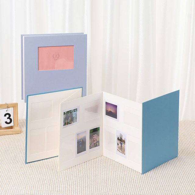 photo album with sticky paper