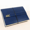 OEM 24-Pocket Expanding File Folder A4 Customizable PU Cover Hard Cardboard Bungee Closure Recyclable School Paper