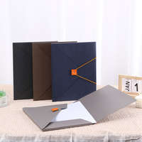 Duplex Folder A4 Size Stylish File Folders Made of Cardboard and Closed with Elastic in Contrasting Colour Expanding File
