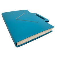 Custom Logo A4 Size 7-Pockets Expanding Accordion Bag-Shaped File Folder Box Paper Document Organizer with Handle Office School