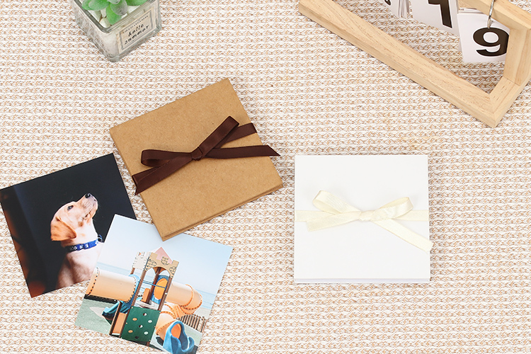 brown paper photo album