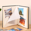 photo album with paper pages