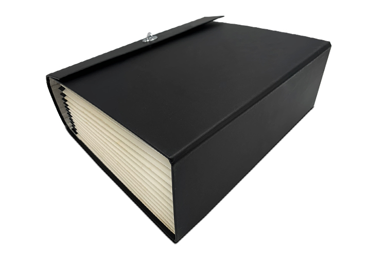 expanding accordion folder