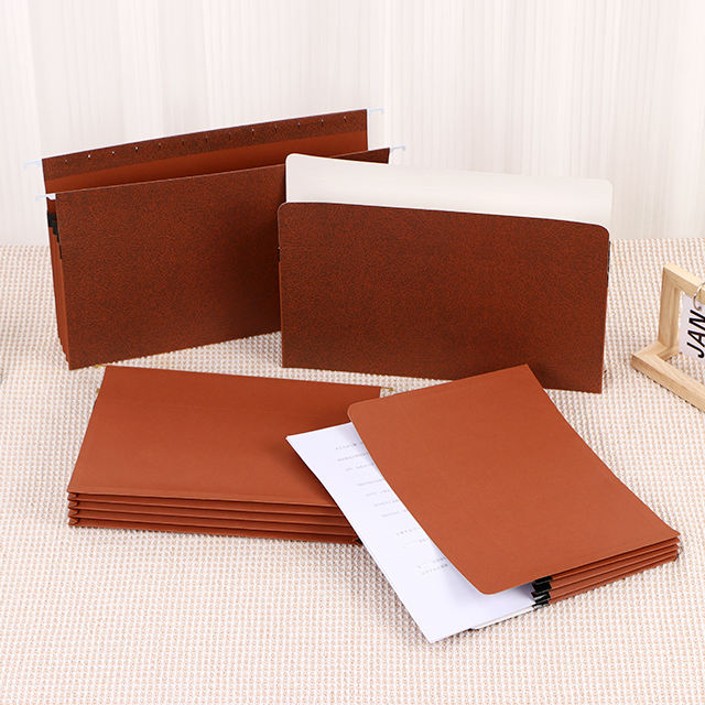 Expanding Wallet with Hanging Pockets Paper Material File Folder