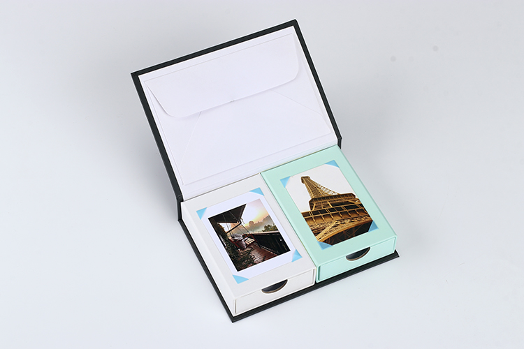 photo album with tissue paper
