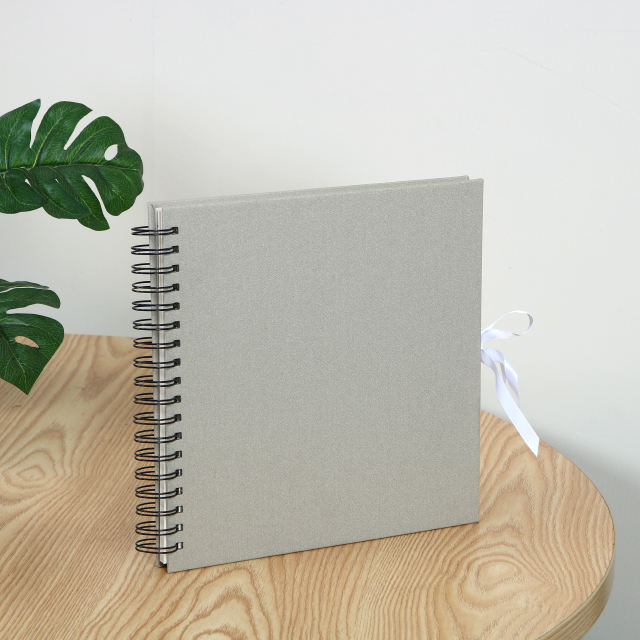 photo album with sticky paper