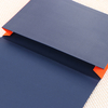 Wholesale Custom Logo A4 Size Paper File Folder with Cloth Cover Ribbon Closure Bag Shape Office School Stationery