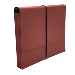 Wholesales A4 Size 21-Pocket Kraft Paper Accordion File Folder with Rubber Band Office School Bag Document Filing Organizer