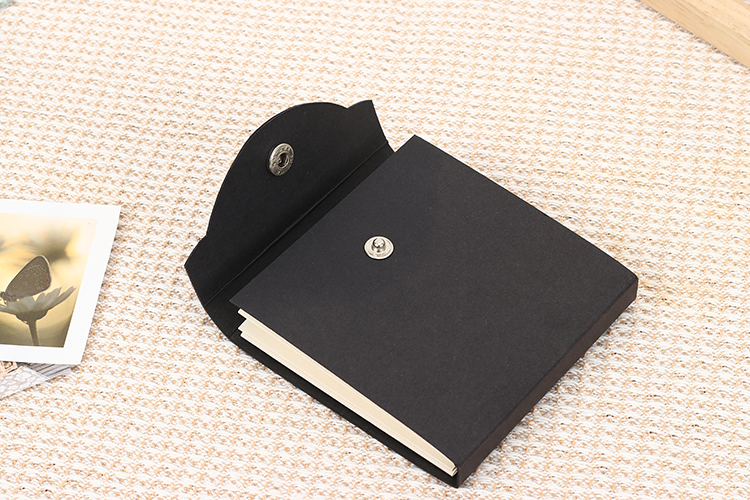photo album with paper pages
