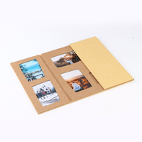 photo album with black paper pages