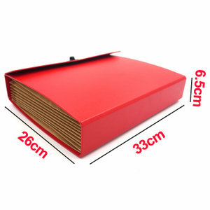 High Quality Custom Logo 10-Pockets A4 Bag Shape Expanding Accordion File Folder Box Paper Document Organizer Handle School Use