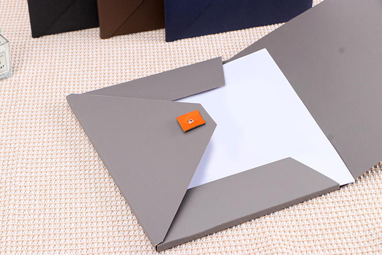paper file folder with metal clip