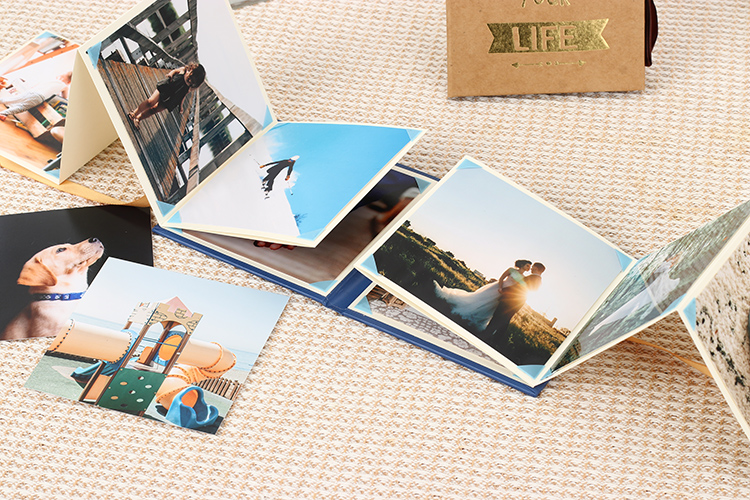 how to make a folded paper photo album