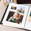 wedding photo album with tissue paper