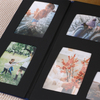 photo album with black paper