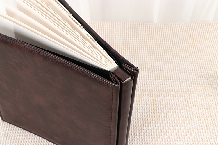 photo album with sticky paper