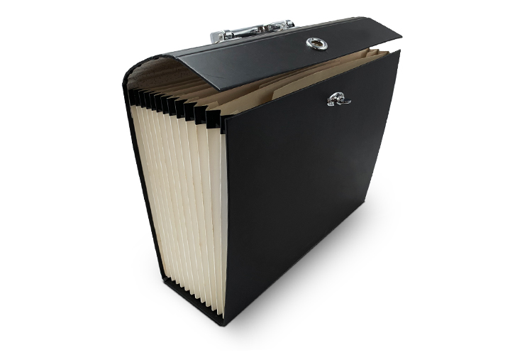 paper file folder with metal clip