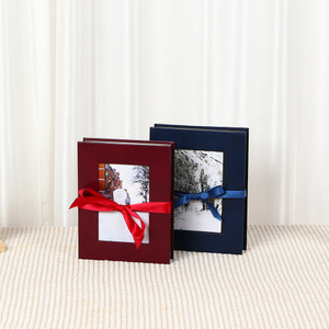 photo album with paper pages