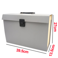 19-Pockets A4 Bag Shape Expanding Accordion File Folder Box Custom Logo Paper Document Organizer Handle Office School Use