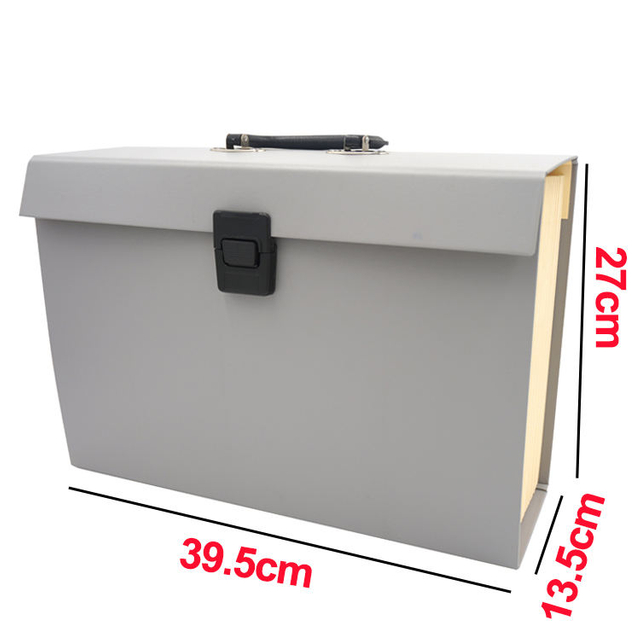 19-Pockets A4 Bag Shape Expanding Accordion File Folder Box Custom Logo Paper Document Organizer Handle Office School Use