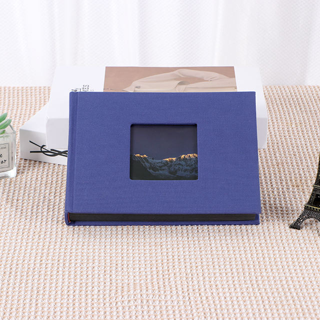 photo album with sticky paper