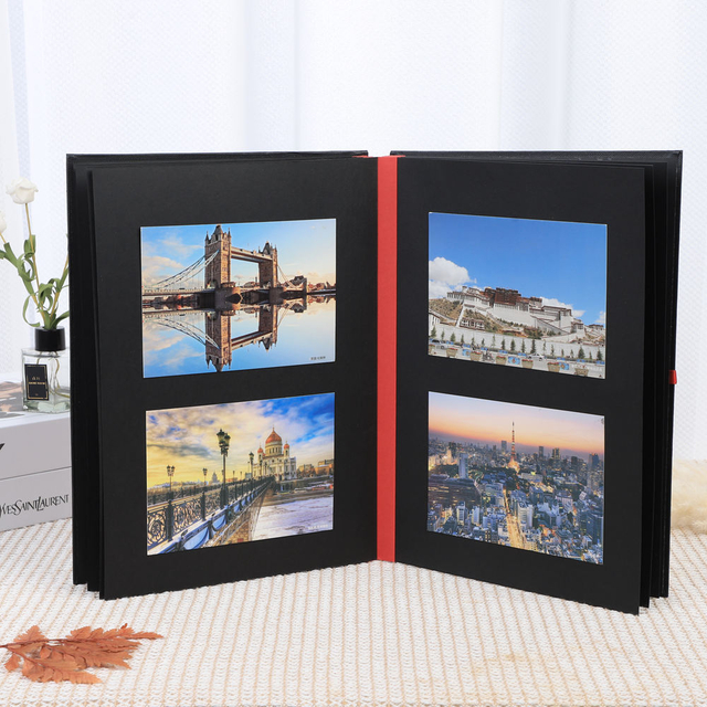 photo memory album paper with message lines
