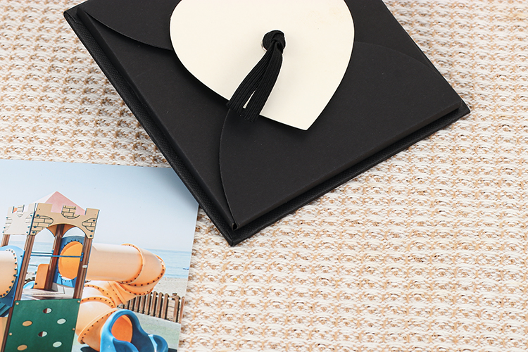 photo album with paper pages