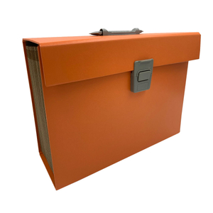 Custom Logo 20-Pockets A4 Expanding Accordion File Folder Box Office School Use Paper Document Organizer Handle Storage