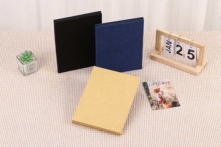 wedding photo album with tissue paper