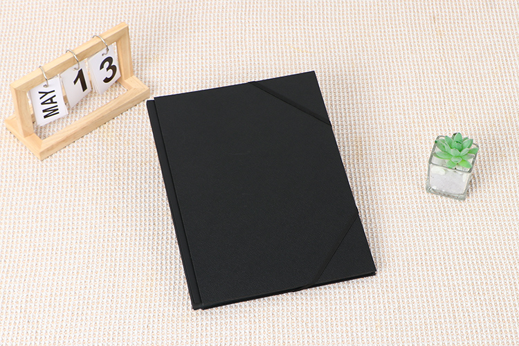 black paper guest book