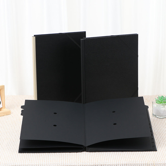 black paper guest book