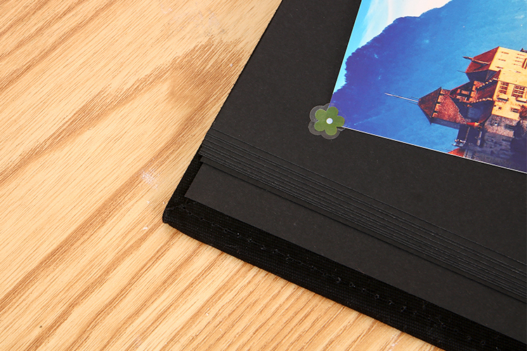 photo album with butter paper
