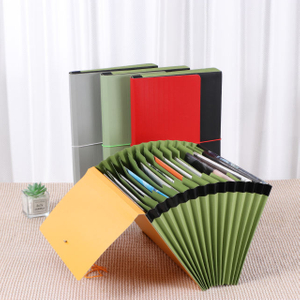 Wholesale 13 Pockets A4 Size Colorful Document Organizer Expanding File Folder Wallet with Custom Logo for School Use